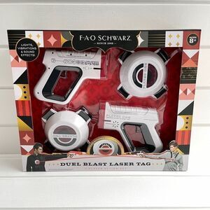F.A.O. Schwarz Kid's White Black Duel Blast Laser Tag 2-Player Action Set